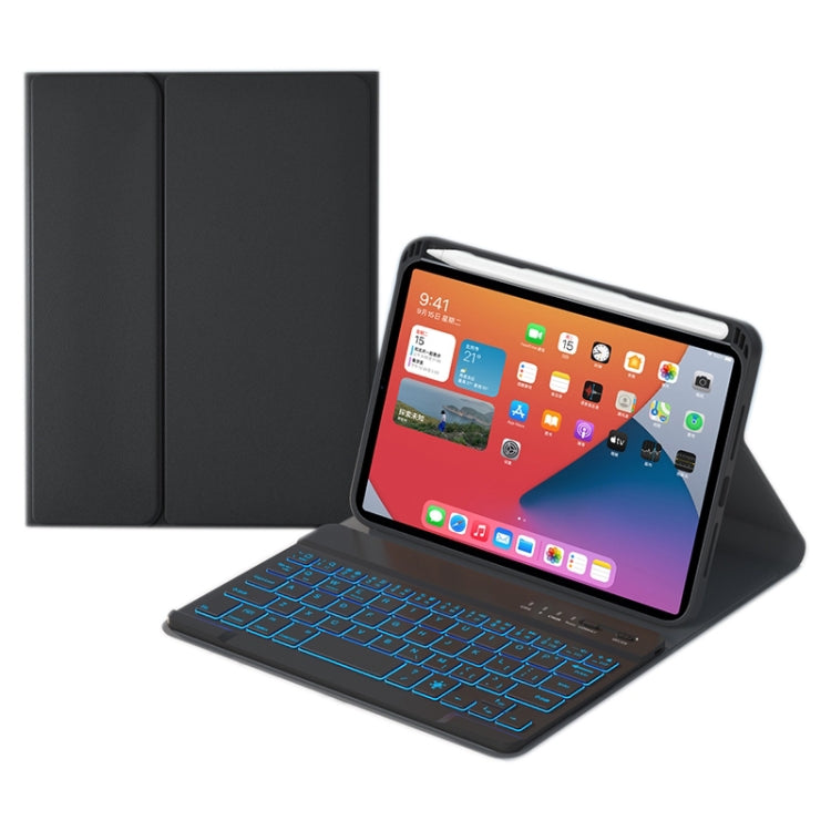 HK006D スクエアキー着脱式Bluetoothキーボードレザーケース 白色バックライト＆ホルダー付き iPad mini 6用