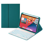 HK006D スクエアキー着脱式Bluetoothキーボードレザーケース 白色バックライト＆ホルダー付き iPad mini 6用