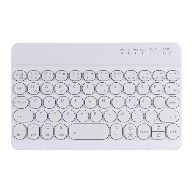 HY006D ラウンドキー着脱式Bluetoothキーボードレザーケース カラフルバックライト＆ホルダー付き iPad mini 6用