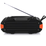 New Rixing NR-907FM TWS アウトドア Bluetoothスピーカー ハンズフリー通話／FM対応 ハンドル＆アンテナ付き NR-907FM（オレンジ）、NR-907FM（ブラック）、NR-907FM（レッド）、NR-907FM（イエロー）、NR-906（ブルー）