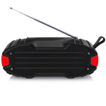 New Rixing NR-907FM TWS アウトドア Bluetoothスピーカー ハンズフリー通話／FM対応 ハンドル＆アンテナ付き NR-907FM（オレンジ）、NR-907FM（ブラック）、NR-907FM（レッド）、NR-907FM（イエロー）、NR-906（ブルー）