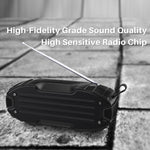 New Rixing NR-907FM TWS アウトドア Bluetoothスピーカー ハンズフリー通話／FM対応 ハンドル＆アンテナ付き NR-907FM（オレンジ）、NR-907FM（ブラック）、NR-907FM（レッド）、NR-907FM（イエロー）、NR-906（ブルー）