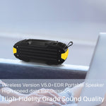 New Rixing NR-907FM TWS アウトドア Bluetoothスピーカー ハンズフリー通話／FM対応 ハンドル＆アンテナ付き NR-907FM（オレンジ）、NR-907FM（ブラック）、NR-907FM（レッド）、NR-907FM（イエロー）、NR-906（ブルー）