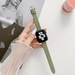 チェック柄レザー交換用ストラップウォッチバンド、Apple Watchシリーズ用、7 41mm/6&SE&5&4 40mm/3&2&1 38mm、7 45mm/6&SE&5&4 44mm/3&2&1 42mm
