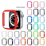 衝撃吸収PC保護ケース強化ガラスフィルム付き、Apple Watch Series 9 / 8 / 7 41mm用、Apple Watch Series 9 / 8 / 7 45mm用、Apple Watch Series 8 / 7 41mm用