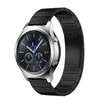 Samsungスマートウォッチ用一連ビーズスチール純正バックル交換用ストラップバンド、18mm、20mm、22mm