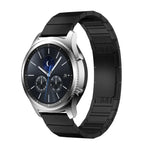 Samsungスマートウォッチ用一連ビーズスチール純正バックル交換用ストラップバンド、18mm、20mm、22mm