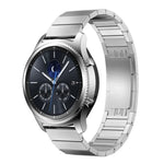 Samsungスマートウォッチ用一連ビーズスチール純正バックル交換用ストラップバンド、18mm、20mm、22mm