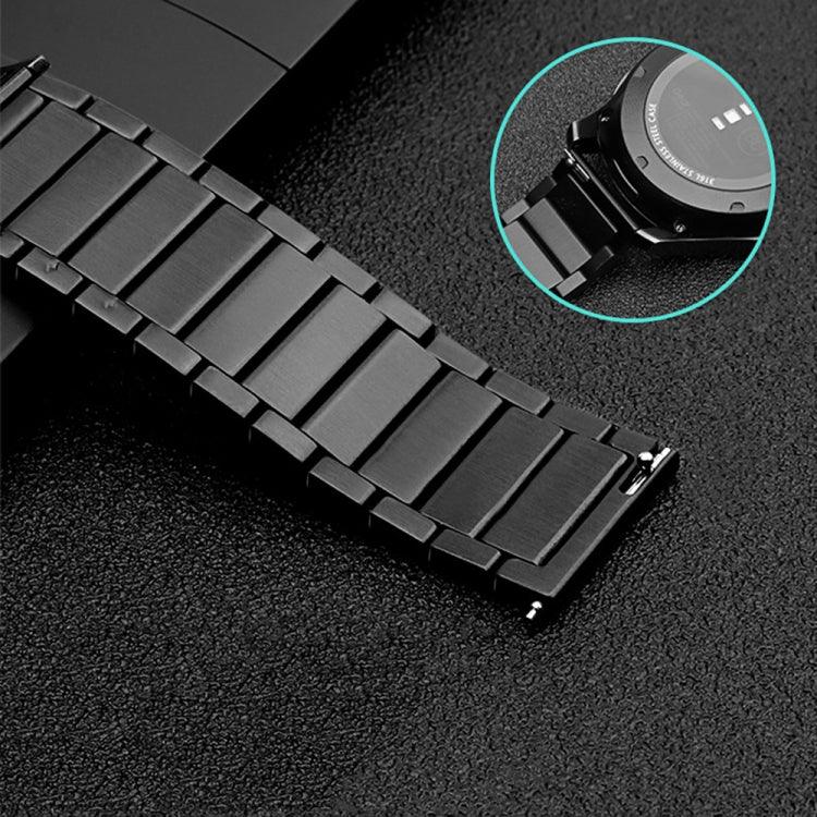 Samsungスマートウォッチ用一連ビーズスチールバタフライバックル交換用ストラップバンド、18mm、20mm、22mm