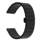 Samsungスマートウォッチ用一連ビーズスチールバタフライバックル交換用ストラップバンド、18mm、20mm、22mm