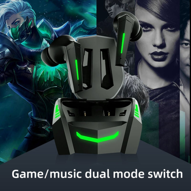 オリジナルLenovo XT80 TWSゲーム／音楽デュアルモードBluetoothイヤホン、ブリージングライト＆充電ボックス付き