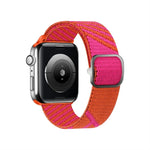 ツートンナイロン編み交換用リストストラップウォッチバンド、Apple Watchシリーズ用、7 41mm / 6&SE&5&4 40mm / 3&2&1 38mm、7 45mm / 6&SE&5&4 44mm / 3&2&1 42mm