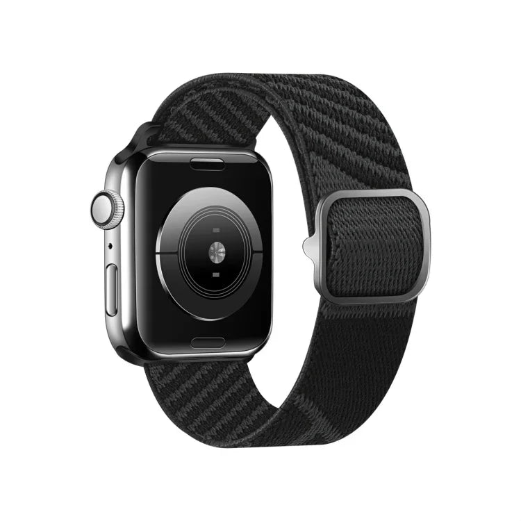 ツートンナイロン編み交換用リストストラップウォッチバンド、Apple Watchシリーズ用、7 41mm / 6&SE&5&4 40mm / 3&2&1 38mm、7 45mm / 6&SE&5&4 44mm / 3&2&1 42mm