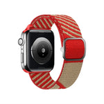ツートンナイロン編み交換用リストストラップウォッチバンド、Apple Watchシリーズ用、7 41mm / 6&SE&5&4 40mm / 3&2&1 38mm、7 45mm / 6&SE&5&4 44mm / 3&2&1 42mm