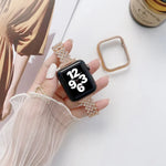 ひし形フルダイヤモンドメタル交換用リストストラップウォッチバンド＋ケース、Apple Watchシリーズ用、Apple Watchシリーズ 6 / 5 / 4 / Watch SE 40mm用、Apple Watchシリーズ 6 / 5 / 4 / Watch SE 44mm用、3 & 2 & 1 42mm用、3 & 2 & 1 38mm用