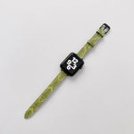 小型スリムエスニックレザー交換用リストストラップウォッチバンド、Apple Watchシリーズ用、7 41mm / 6&SE&5&4 40mm / 3&2&1 38mm、7 45mm / 6&SE&5&4 44mm / 3&2&1 42mm