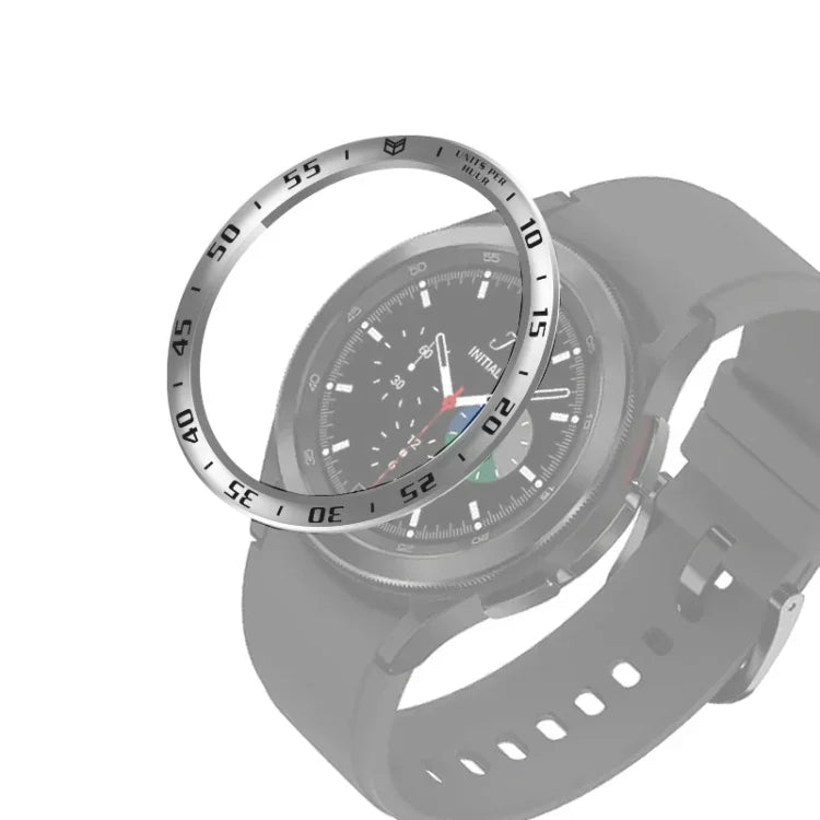 スマートウォッチスチールベゼルリング、Aバージョン、Samsung Galaxy Watch4 Classic 42mm用、Samsung Galaxy Watch4 Classic 46mm用