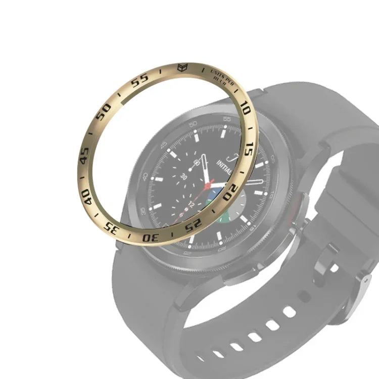 スマートウォッチスチールベゼルリング、Aバージョン、Samsung Galaxy Watch4 Classic 42mm用、Samsung Galaxy Watch4 Classic 46mm用