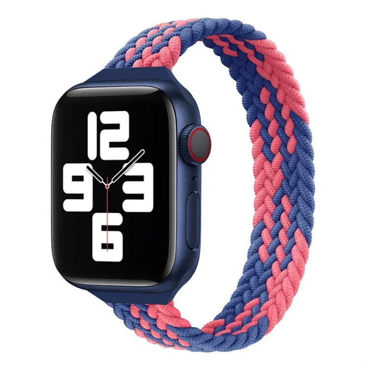 小さめの手首用シングルループナイロン編み替えバンド、Apple Watchシリーズ用、XS 130mm、XS 135mm、7 41mm / 6&SE&5&4 40mm / 3&2&1 38mm