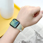 モランディシリーズコントラストカラーシリコン替えバンド、Apple Watchシリーズ用、7 41mm / 6&SE&5&4 40mm / 3&2&1 38mm、7 45mm / 6&SE&5&4 44mm / 3&2&1 42mm