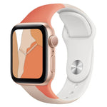 モランディシリーズコントラストカラーシリコン替えバンド、Apple Watchシリーズ用、7 41mm / 6&SE&5&4 40mm / 3&2&1 38mm、7 45mm / 6&SE&5&4 44mm / 3&2&1 42mm