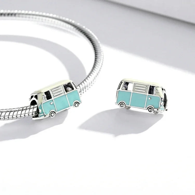 S925スターリングシルバー ミニバスビーズ DIYブレスレット ネックレスアクセサリー、ミニバス
