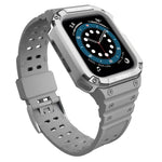 シリコン一体型替えストラップバンド、Apple Watchシリーズ用、Apple Watchシリーズ 9&8&7 45mm / SE&6&5&4 44mm / 3&2&1 42mm用