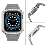 シリコン一体型替えストラップバンド、Apple Watchシリーズ用、Apple Watchシリーズ 9&8&7 45mm / SE&6&5&4 44mm / 3&2&1 42mm用