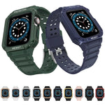 シリコン一体型替えストラップバンド、Apple Watchシリーズ用、Apple Watchシリーズ 9&8&7 45mm / SE&6&5&4 44mm / 3&2&1 42mm用