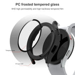 電気めっきPC + 強化ガラスフィルム一体型保護ケース、Samsung Galaxy Watch4 40mm用、Samsung Galaxy Watch4 44mm用
