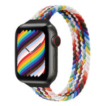 小さめの手首用シングルループナイロン編み替えバンド、Apple Watchシリーズ 7 41mm / 6&SE&5&4 40mm / 3&2&1 38mm用、S 135mm、M 145mm、L 155mm