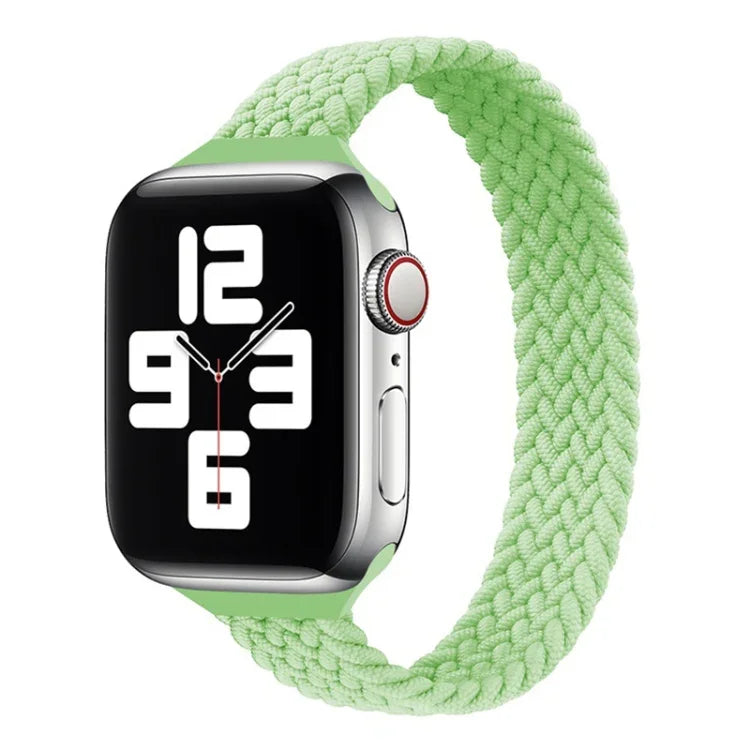 小さめの手首用シングルループナイロン編み替えバンド、Apple Watchシリーズ 7 41mm / 6&SE&5&4 40mm / 3&2&1 38mm用、S 135mm、M 145mm、L 155mm
