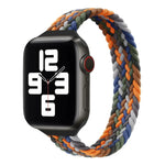 小さめの手首用シングルループナイロン編み替えバンド、Apple Watchシリーズ 7 41mm / 6&SE&5&4 40mm / 3&2&1 38mm用、S 135mm、M 145mm、L 155mm