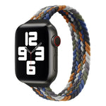 小さめの手首用シングルループナイロン編み替えバンド、Apple Watchシリーズ 7 41mm / 6&SE&5&4 40mm / 3&2&1 38mm用、S 135mm、M 145mm、L 155mm