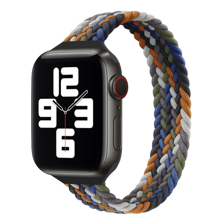 小さめの手首用シングルループナイロン編み替えバンド、Apple Watchシリーズ 7 41mm / 6&SE&5&4 40mm / 3&2&1 38mm用、S 135mm、M 145mm、L 155mm
