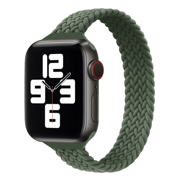 小さめの手首用シングルループナイロン編み替えバンド、Apple Watchシリーズ 7 45mm / 6&SE&5&4 44mm / 3&2&1 42mm用、S 145mm、M 155mm、L 165mm