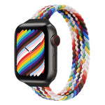 小さめの手首用シングルループナイロン編み替えバンド、Apple Watchシリーズ 7 45mm / 6&SE&5&4 44mm / 3&2&1 42mm用、S 145mm、M 155mm、L 165mm