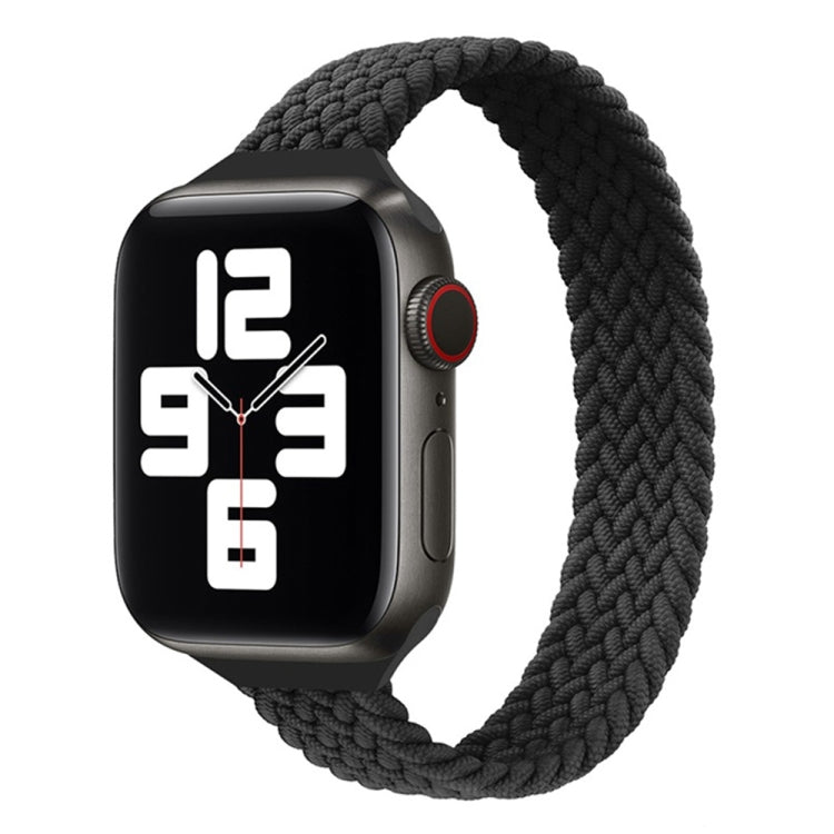 小さめの手首用シングルループナイロン編み替えバンド、Apple Watchシリーズ 7 45mm / 6&SE&5&4 44mm / 3&2&1 42mm用、S 145mm、M 155mm、L 165mm