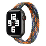 小さめの手首用シングルループナイロン編み替えバンド、Apple Watchシリーズ 7 45mm / 6&SE&5&4 44mm / 3&2&1 42mm用、S 145mm、M 155mm、L 165mm