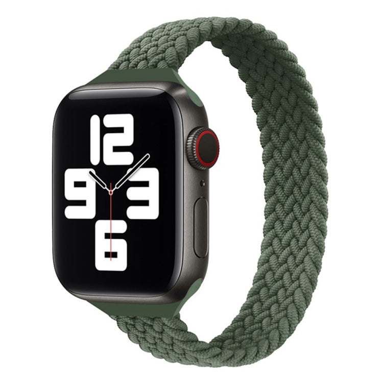 小さめの手首用シングルループナイロン編み替えバンド、Apple Watchシリーズ 7 45mm / 6&SE&5&4 44mm / 3&2&1 42mm用、S 145mm、M 155mm、L 165mm