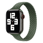 Small Waist Single Loop Nylon Braid Replacement Watchband For Apple Watch Series 7 45mm / 6&SE&5&4 44mm / 3&2&1 42mm, S 145mm, M 155mm, L 165mm