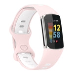 Two-color Silicone Replacement Strap Watchband, For Fitbit Charge 5