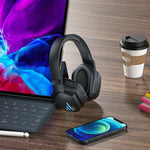 ONIKUMA B60 Bluetooth 5.0 調節可能な強力な低音 ゲーミングワイヤレスBluetoothヘッドセット マイク付き