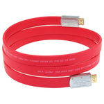 ULT-unite 4K ウルトラHD 金メッキ HDMI to HDMI フラットケーブル、1m、1.5m、2m、3m、5m、6m、8m、10m、12m、15m、16m、17m、18m、20m