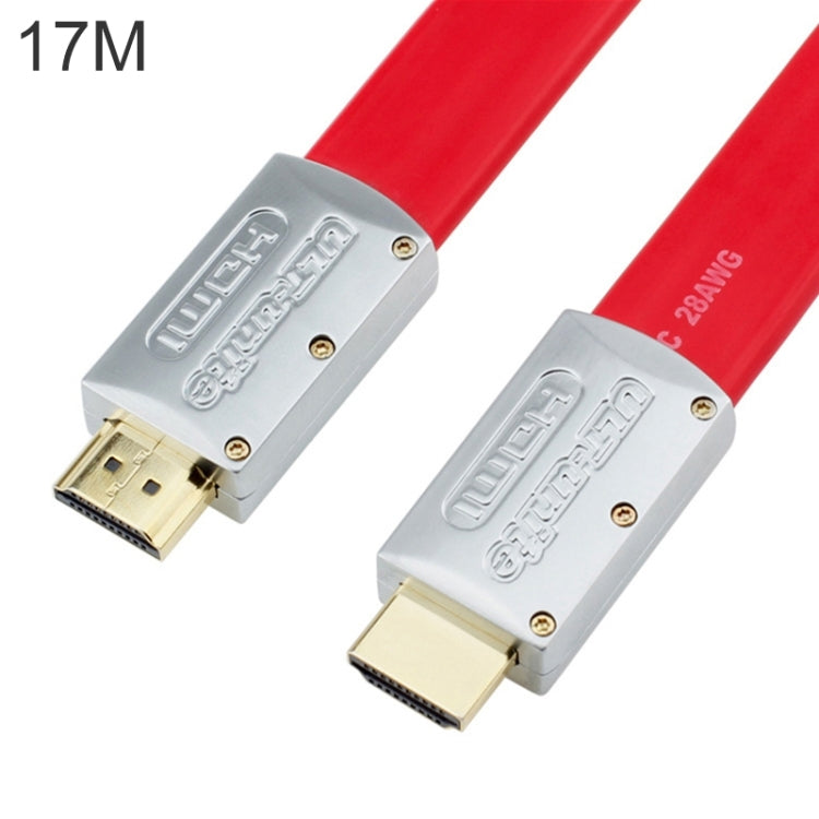 ULT-unite 4K ウルトラHD 金メッキ HDMI to HDMI フラットケーブル、1m、1.5m、2m、3m、5m、6m、8m、10m、12m、15m、16m、17m、18m、20m