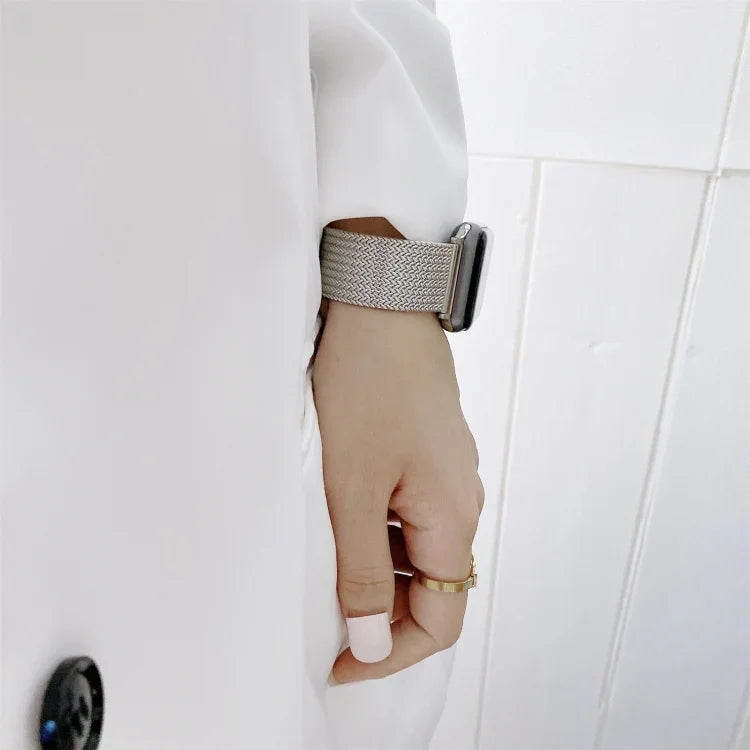 V字バックルストレートスチール替えストラップバンド、Apple Watchシリーズ用、7 41mm / 6&SE&5&4 40mm / 3&2&1 38mm、7 45mm / 6&SE&5&4 44mm / 3&2&1 42mm