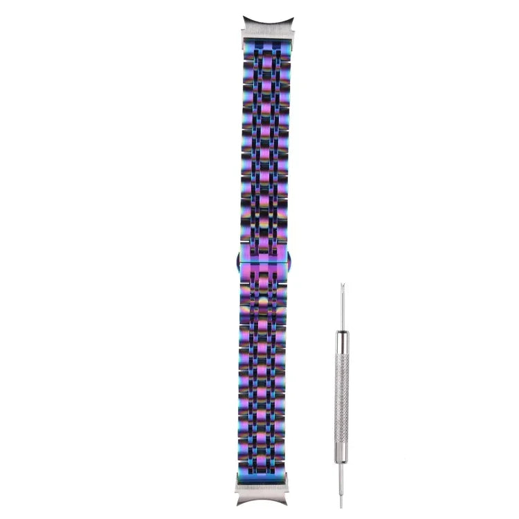 七連ステンレススチール交換用ストラップバンド、Samsung Galaxy Watch4 40mm/44mm用