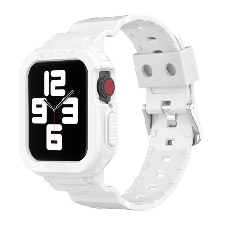 氷河透明TPU一体型交換ストラップウォッチバンド、Apple Watchシリーズ7 45mm用、Apple Watchシリーズ7 41mm用