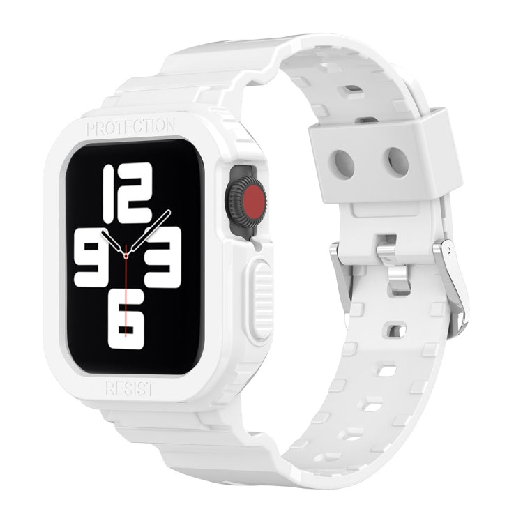 氷河透明TPU一体型交換ストラップウォッチバンド、Apple Watchシリーズ7 45mm用、Apple Watchシリーズ7 41mm用