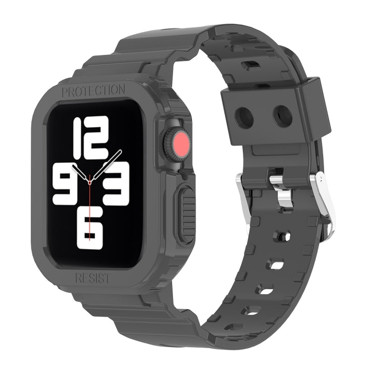 氷河透明TPU一体型交換ストラップウォッチバンド、Apple Watchシリーズ7 45mm用、Apple Watchシリーズ7 41mm用